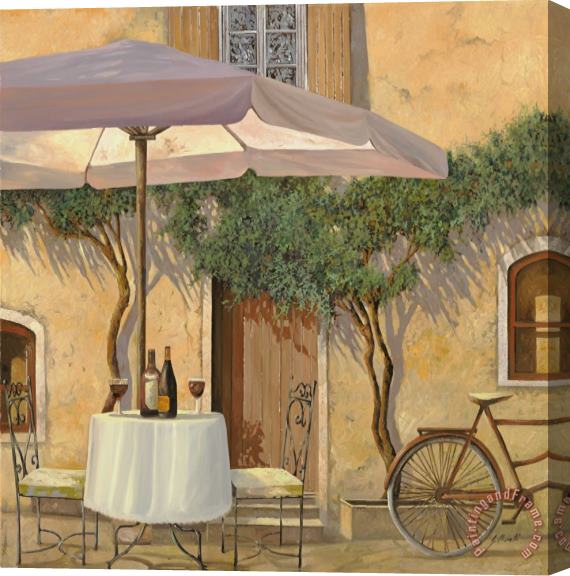 Collection 7 Un Ombra In Cortile Stretched Canvas Painting / Canvas Art