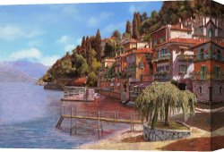 Bellano on Lake Como Canvas Prints - Varenna on Lake Como by Collection 7