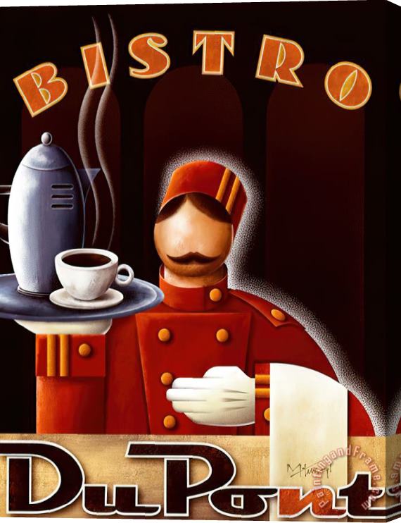 Collection Bistro Dupont Stretched Canvas Print / Canvas Art