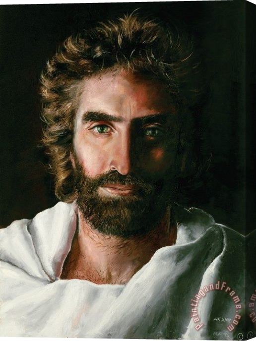 Collection Prince of Peace Jesus by Akaine Kramarik Stretched Canvas Print / Canvas Art