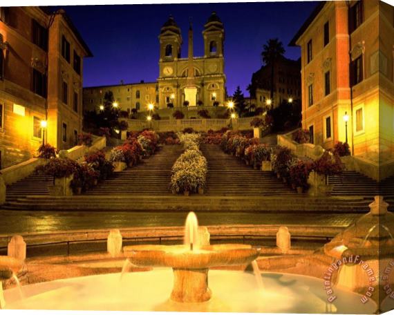 Collection Spanish Steps Rome Italy Stretched Canvas Painting / Canvas Art