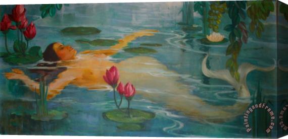 Collection Syquia Mansion Mermaid Stretched Canvas Painting / Canvas Art