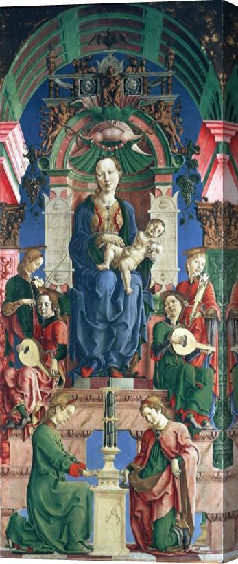 Cosme Tura Madonna with The Child Enthroned (panel From The Roverella Polyptych) Stretched Canvas Print / Canvas Art