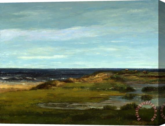 Courbet, Gustave Seascape Stretched Canvas Painting / Canvas Art