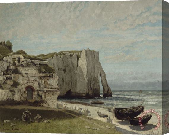 Courbet, Gustave The Etretat Cliffs After The Storm Stretched Canvas Painting / Canvas Art