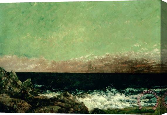 Courbet, Gustave The Mediterranean Stretched Canvas Painting / Canvas Art