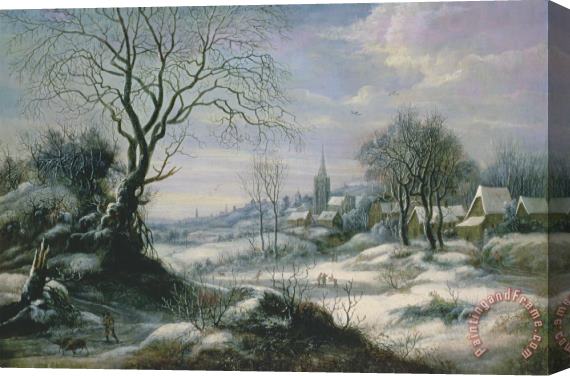 Daniel van Heil Winter landscape Stretched Canvas Print / Canvas Art