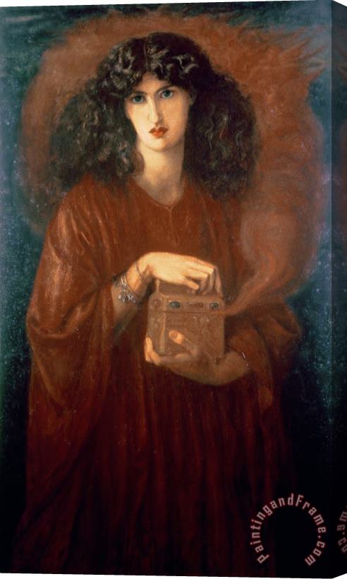 Dante Charles Gabriel Rossetti Pandora Stretched Canvas Print / Canvas Art