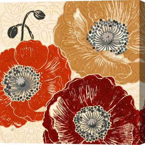 Daphne Brissonnet A Poppy's Touch III Stretched Canvas Print / Canvas Art