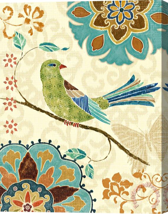 Daphne Brissonnet Eastern Tales Birds II Stretched Canvas Painting / Canvas Art