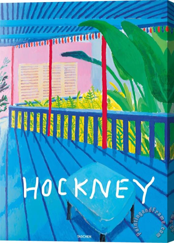 David Hockney A Bigger Book, 2016 Stretched Canvas Print / Canvas Art