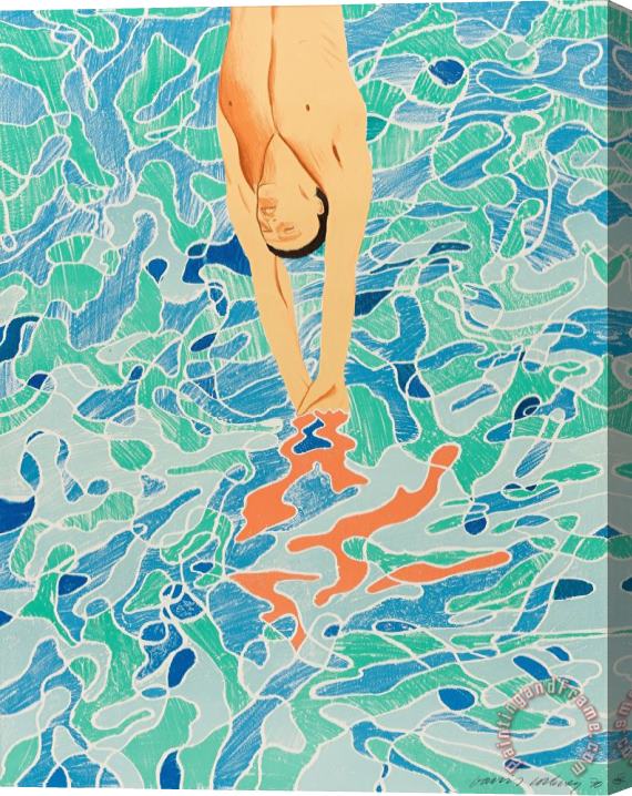 David Hockney Olympische Spiele Munchen, 1972 (baggott 34), 1972 Stretched Canvas Print / Canvas Art