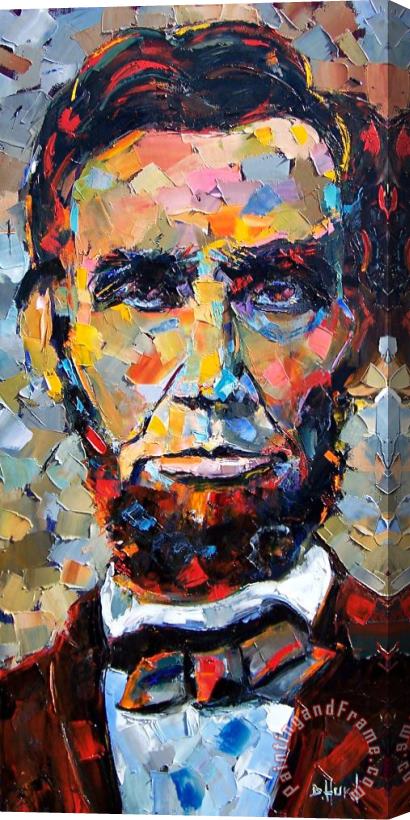 Debra Hurd Abraham Lincoln portrait Stretched Canvas Painting / Canvas Art