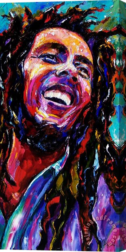 Debra Hurd Bob Marley Reggae Portrait Stretched Canvas Print / Canvas Art