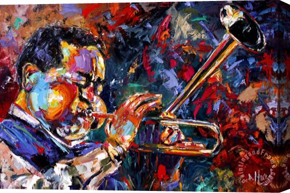 Debra Hurd Dizzy Gillespie Stretched Canvas Painting / Canvas Art