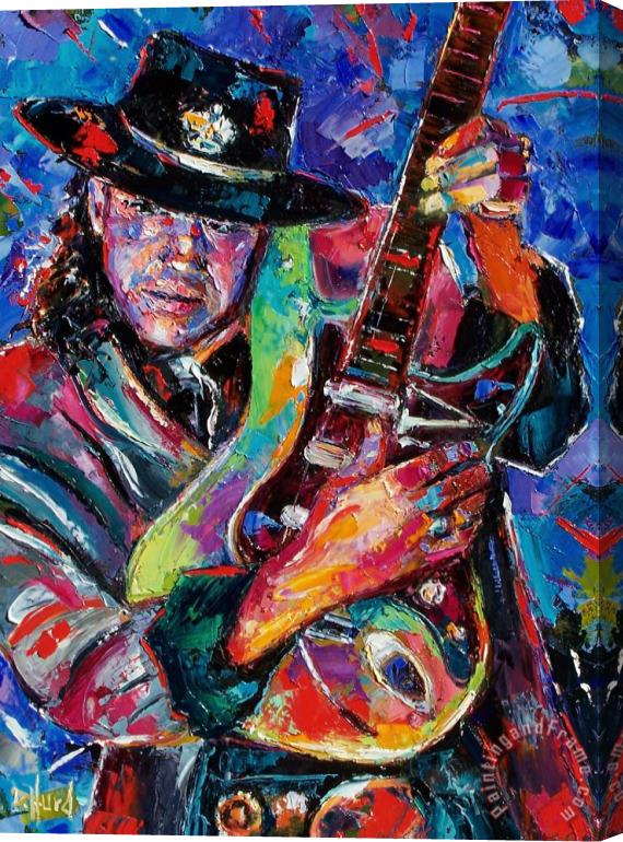 Debra Hurd Hat And Guitar Stretched Canvas Painting / Canvas Art