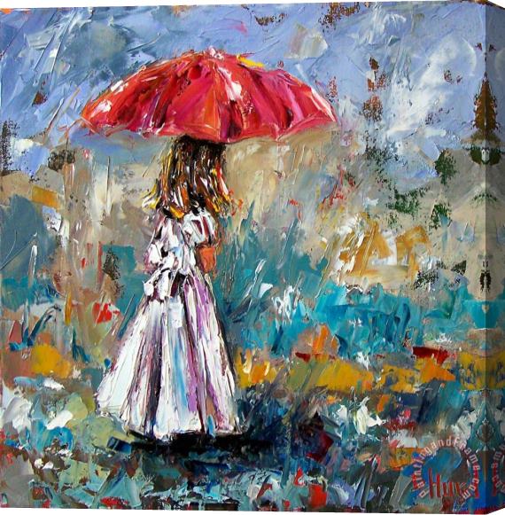 Debra Hurd Her White Dress Stretched Canvas Painting / Canvas Art