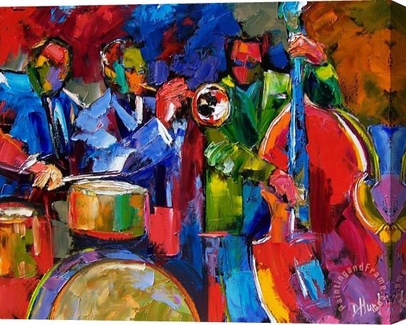 Debra Hurd Jazz Beat Stretched Canvas Print / Canvas Art