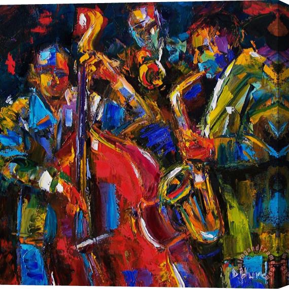 Debra Hurd Jazz Stretched Canvas Painting / Canvas Art