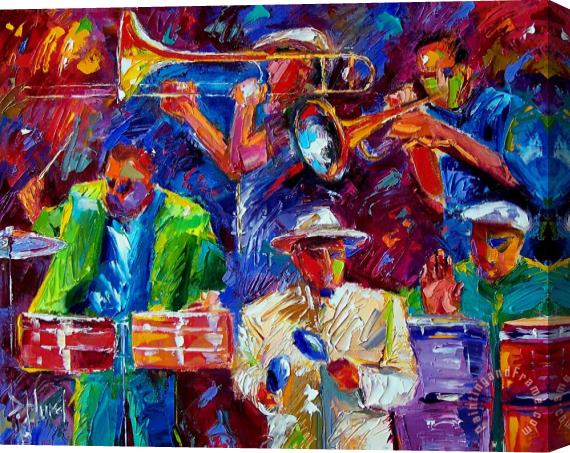 Debra Hurd Latin Jazz Stretched Canvas Painting / Canvas Art