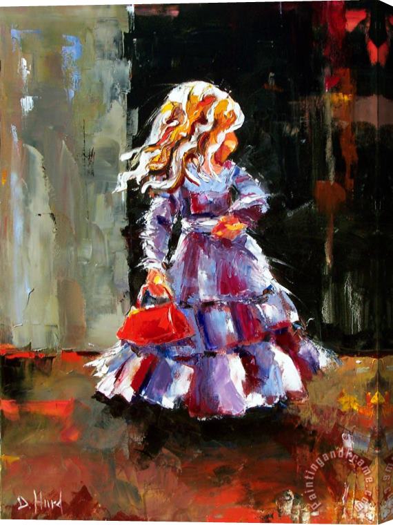 Debra Hurd Little Red Purse Stretched Canvas Print / Canvas Art