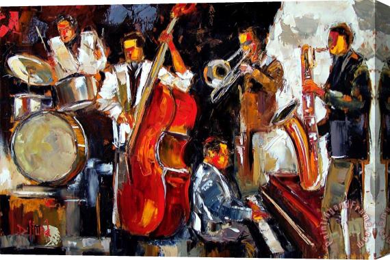 Debra Hurd Living Jazz Stretched Canvas Painting / Canvas Art