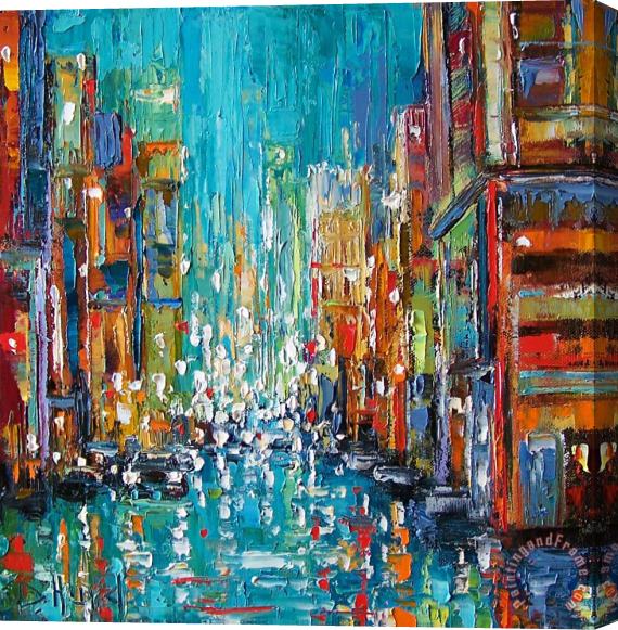Debra Hurd New York City Stretched Canvas Painting / Canvas Art