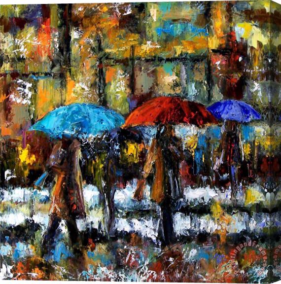 Debra Hurd Wet Winter Day Stretched Canvas Painting / Canvas Art