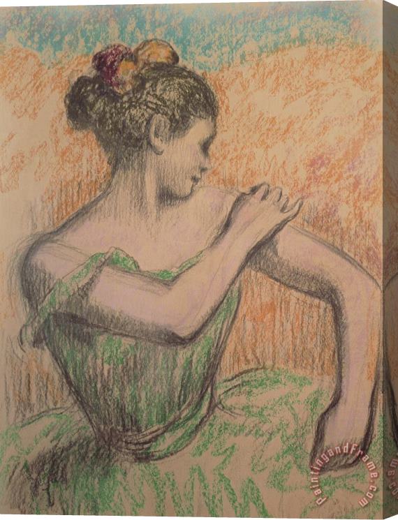 Degas Dancer Stretched Canvas Painting / Canvas Art