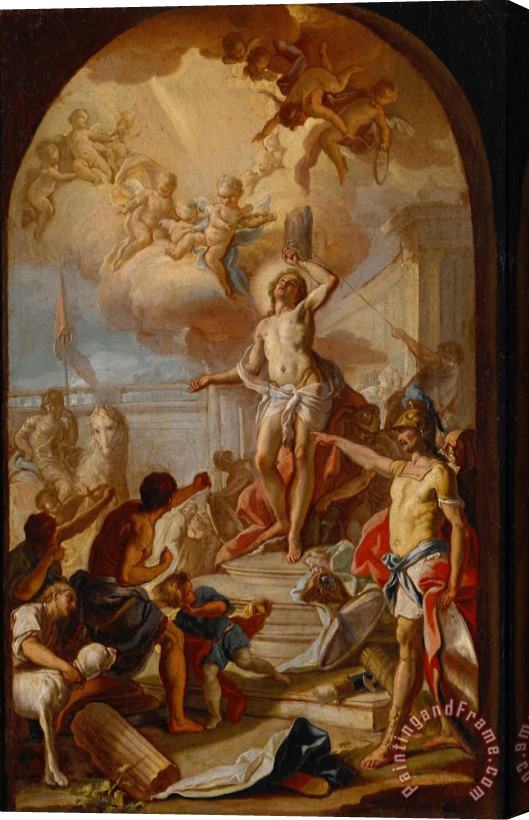 Diana, Giacinto The Martyrdom of St. Sebastian Stretched Canvas Print / Canvas Art