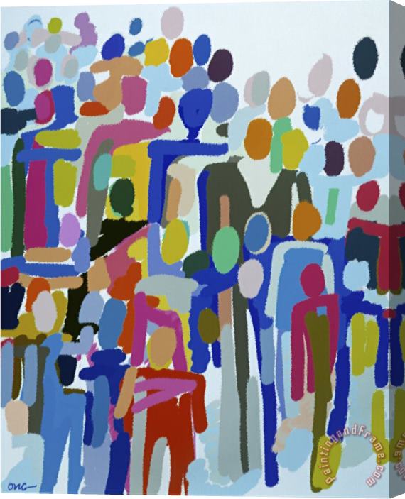 Diana Ong Crowd Xviii Stretched Canvas Print / Canvas Art