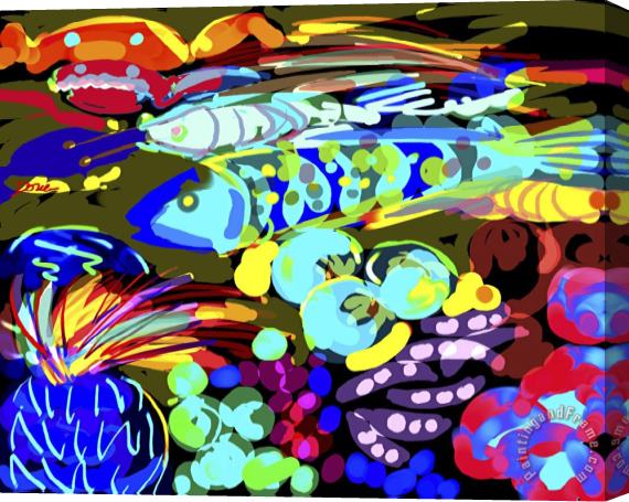 Diana Ong Marine Life Stretched Canvas Print / Canvas Art