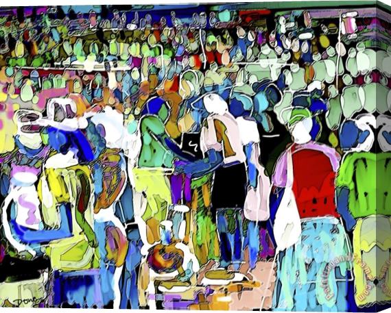 Diana Ong Market Stretched Canvas Print / Canvas Art
