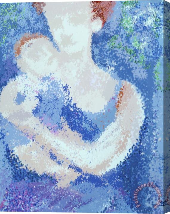 Diana Ong Mother And Child Stretched Canvas Painting / Canvas Art