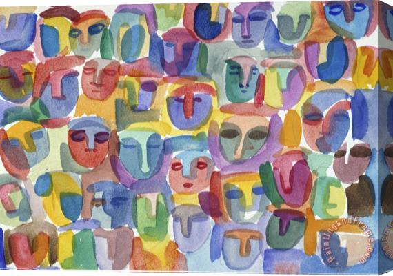 Diana Ong The Crowd Stretched Canvas Painting / Canvas Art