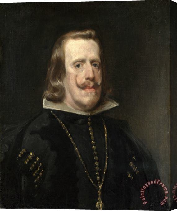 Diego Velazquez Portrait of Philip Iv of Spain 1656 Stretched Canvas Print / Canvas Art