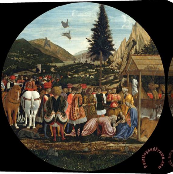 Domenico Veneziano The Adoration of The Magi Stretched Canvas Print / Canvas Art