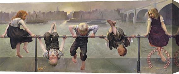 Dorothy Stanley Street Arabs At Play Stretched Canvas Painting / Canvas Art