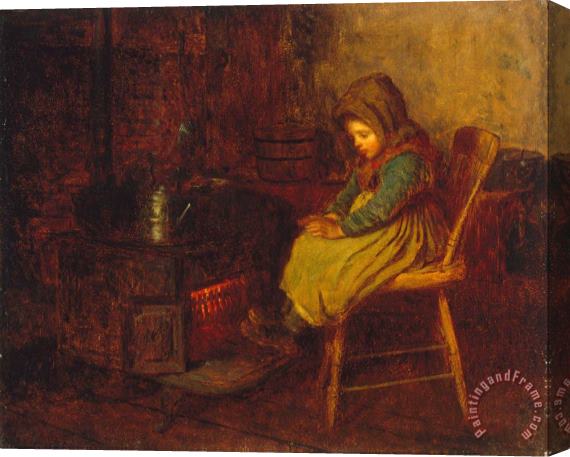 Eastman Johnson Home And Warmth Stretched Canvas Print / Canvas Art