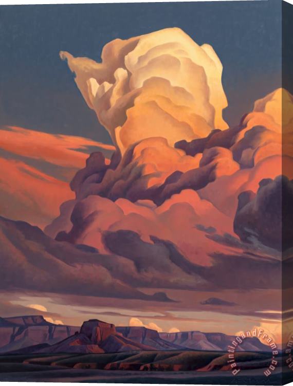 Ed Mell Glowing Thunderhead Stretched Canvas Print / Canvas Art