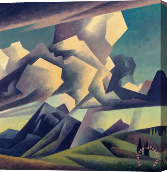 Ed Mell Highland Clouds, 2004 Stretched Canvas Painting / Canvas Art