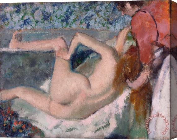 Edgar Degas After The Bath Stretched Canvas Print / Canvas Art