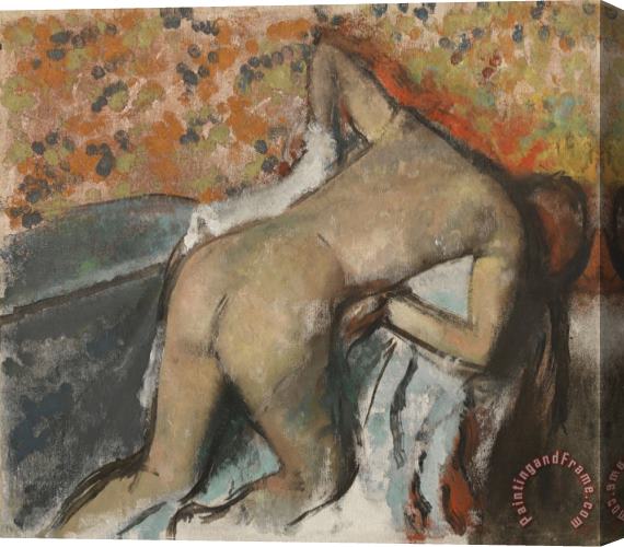 Edgar Degas After The Bath, Woman Drying Herself (apres Le Bain, Femme S'essuyant) Stretched Canvas Print / Canvas Art