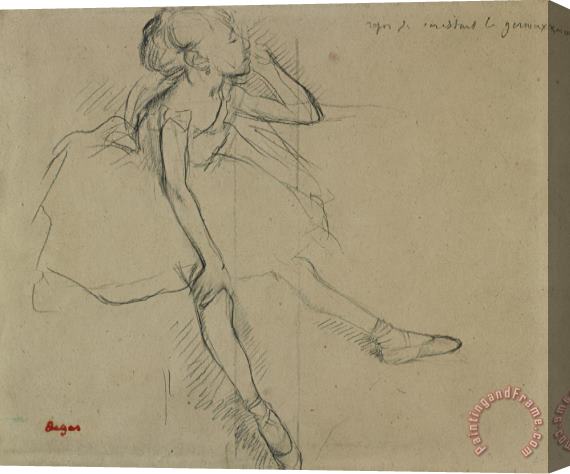 Edgar Degas Ballet Dancer in Repose Stretched Canvas Painting / Canvas Art