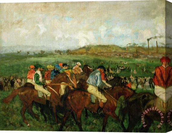 Edgar Degas Before the Departure Stretched Canvas Painting / Canvas Art