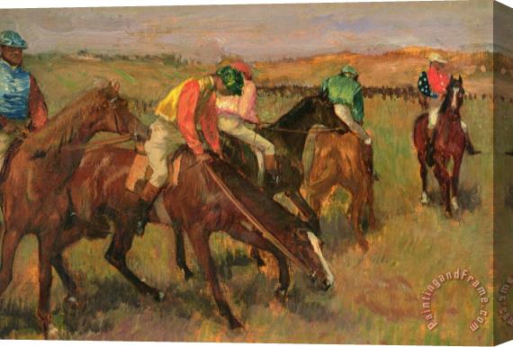 Edgar Degas Before the Races Stretched Canvas Print / Canvas Art