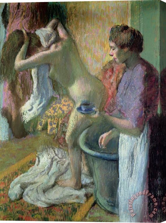 Edgar Degas Breakfast after a Bath Stretched Canvas Painting / Canvas Art