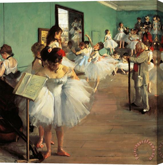 Edgar Degas Dance Examination Stretched Canvas Painting / Canvas Art