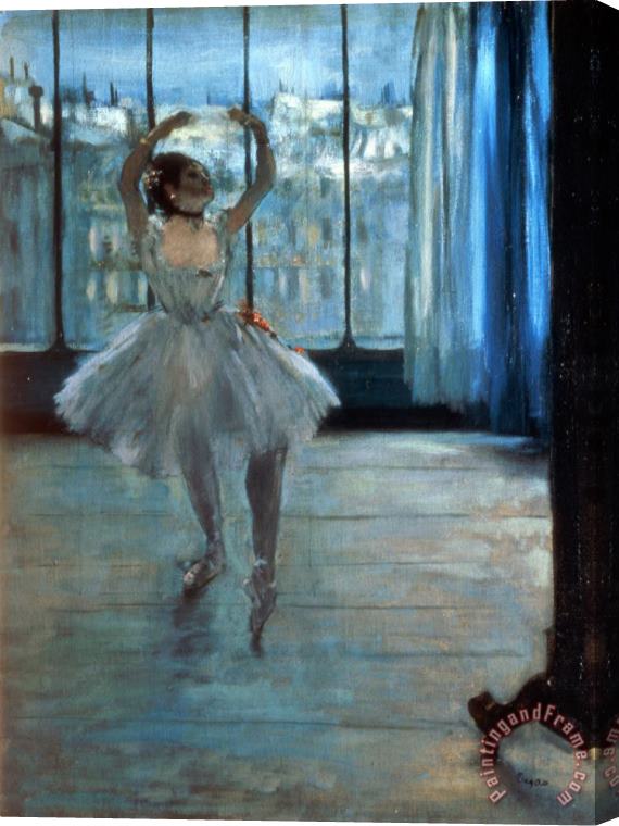Edgar Degas Dancer in Front of a Window Stretched Canvas Painting / Canvas Art