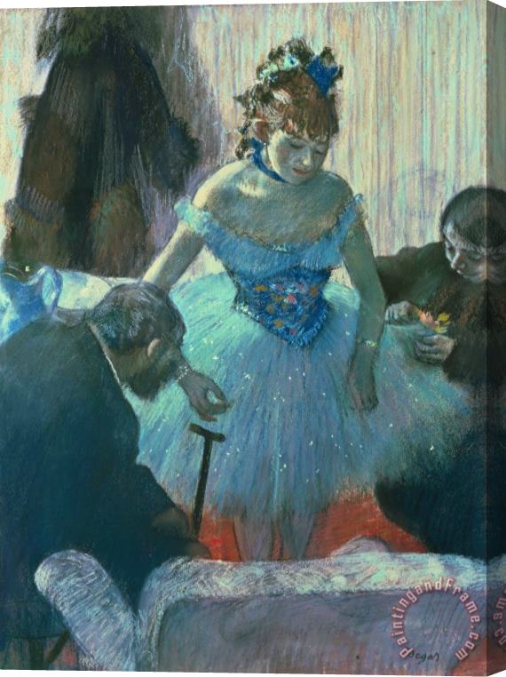 Edgar Degas Dancer in her dressing room Stretched Canvas Print / Canvas Art